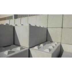 Bloc béton empilable Bétonblock - L120 x l60 x H60 cm - Maison Bleue