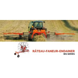 Extra BIG 8000 - Râteau-faneur-andaineur - MAP - largeur de travail 2,50 m - groupes pivotants réglables hydrauliquement