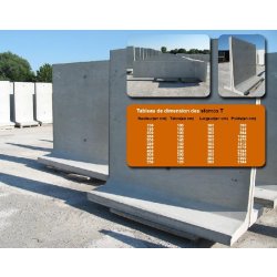 T-béton - Éléments préfabriqués pour stockage de maïs et matériaux divers en béton armé