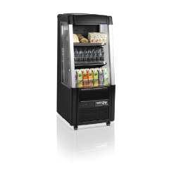 Vitirine réfrigérée murale ouverte avec basse 640mm Profondeur 640mm ODC60 BLACK TEFCOLD