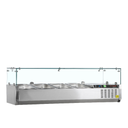 Vitrine réfrigérée GN1/3 GVC38-120 Inox L1200mm 33595 TEFCOLD