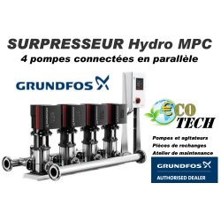 Groupe de surpression 4 pompes  connectées en parallèles hydro mpc grundfos