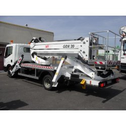 Nacelle sur poids lourd GDX 28 - hauteur de travail 28m - charge 200kg - déport 13m