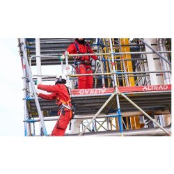 Échafaudage sur console de prévention - Protection antichute pour travaux en hauteur - ISERMAT - BATIMENT
