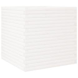 Helloshop26 - Jardinière bac lit surélevé plantes fleurs terrasse jardin 70 x 70 x 68,5 cm bois de pin massif blanc 02_0037831 - blanc Bois massif