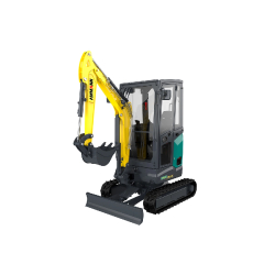 Mini-pelle compacte - AMX 18-2 - AMMANN avec voie variable et chenilles en caoutchouc