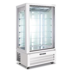 KLIMAITALIA Vitrine de pâtisseries ventilée. 4 LED. Dégivrage auto. Thermo num. T° 0°C/+10°C. Dim. 65x65x195 cm. VICTORIA65NFPWHITE - blanc mult