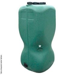 Cuve de stockage aérienne en polyéthylène - 750 L - PEHD teinté vert - Marque CEMO - Réf : CEM7848
