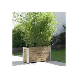 Bac à fleurs en bois pour bambous - 100×30×h50cm/107l