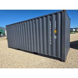Container maritime 20 pieds neuf gris anthracite - Dabert Citernes - Ref : W03002404002