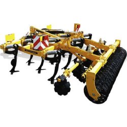 Déchaumeur à dent avec sécurité non-stop - Campa - Agromulch Gold 3 m avec disques niveleurs et rouleau T-Sem
