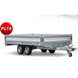 Remorque plateau fixe plta hubière