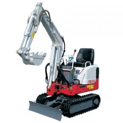 Mini Pelle Takeuchi TB 108 - 800 kg, Profondeur de fouille 1680 mm, Portée max 2970 mm