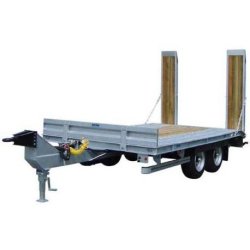 Remorque porte-engin lourd - Transport sécurisé de machines et équipements - Idéale pour BTP et logistique