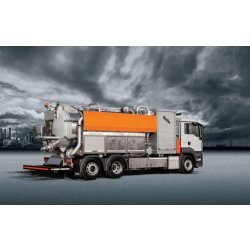Koks Multivac - Hydrocureur avec blower - 50 m de tuyau haute pression sur enrouleur électrique - Vannes chauffées - ATEX 2 600 m3/h