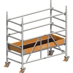 Échafaudage mobile Zifa P2 l750xL1800 mm travail aluminium hauteur de l'échafaudage 1 830 mm 2 kN/m² LAYHER