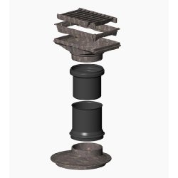 Puistar - Couvercle de regard soleno avec cadre ajustable - Résistance CL-625, H-25, HS-25