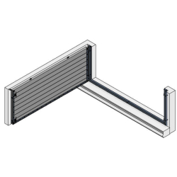 Portail / portillon anti-inondation Flo-Gate RS - aluminium, étanche, pour ouvertures jusqu’à 4m