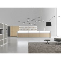Banque d'accueil d'angle rétro-éclairée LED - DV702 - Conception modulaire avec finitions modernes
