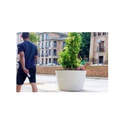 Boira - Jardinière grand format en béton BFUP - 130 x 130 x 78 cm - avec option capot acier peint ou corten