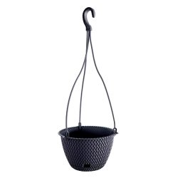 Prosperplast - Jardinière suspendue SPLOFY ROUND W 3 L - 23x23x14,5 cm, coloris Anthracite - gris plastique polypropylène ZA3900