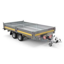 Benne 360x200 - 3500 kg PTC - 2 essieux - Tipper 526 avec bascule hydraulique électrique et feux LED