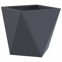 Helloshop26 - Jardinière carrée design moderne extérieur 40 x 40 x 40 cm en acier anthracite 02_0053066 - acier 3000237740509