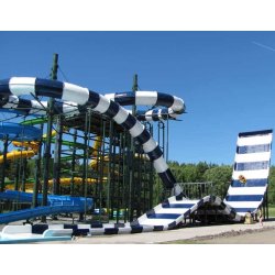 Toboggan Crusader - Glissière multicolore - Moyen de glisse : bouée