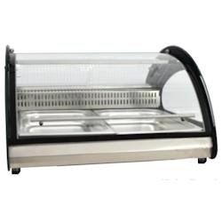 EURAST - Vitrine d’exposition réfrigérée pour poisson. 2 gn de comptoir - 700x890x435 mm - 185 W 230/1V - 24F65M26 - gris inox 24F65M26
