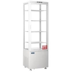 Vitrine Réfrigérée 235Litres - Blanche - Dégivrage automatique - Polar - inox CX575