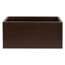 WellHome - Pot de fleurs en polyéthylène 80x40x40cm Top Garden RODRI coloris bronze - marron plastique PLS032