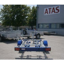 Remorque porte-bateau 750 kg PTAC déclassée en 500 kg - Galaxy 2.0 multi-rouleaux