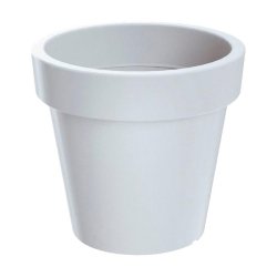 Prosperplast - Pot LEXO ROUND 92 L - 60x60x55 cm, coloris Blanc - blanc ZA3459