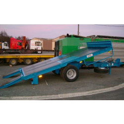 Remorque 1 essieu central à plateau basculant - Porte engins type R1CB3 - PTC 5T45