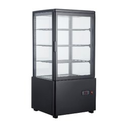 Vitrine réfrigérée de comptoir positive Noir 68L CUISTANCE