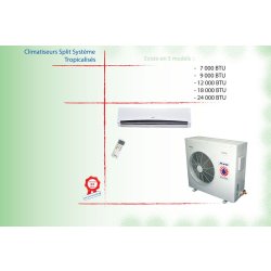 Climatiseurs split système tropicalisés - climatiseur professionnel - ENIEM - modèles de 7000 BTU à 24000 BTU