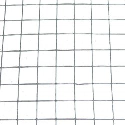 Grillage soudé gris pour animaux - H.1 x L.3 m - Maille H.19 x L.19 mm - Acier