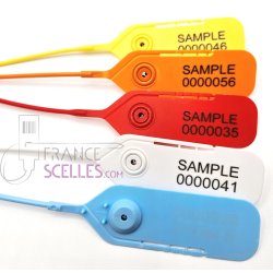Scellé de sécurité plastique Grande longueur -  GARANTIS 5 - ouverture manuelle - polypropylène - longueur 540 mm - numérotation consécutive