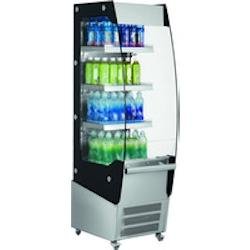 L2G - SIMON - vitrine refrigeree libre-service, 220l, +2°c/+10°  3 tablettes reglables avec eclairage led au-dessus - SIMON