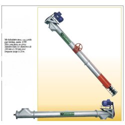Vis à grains BORGHI pour blé orge maïs céréales et produits vrac - Débit de 8 à 100 t /h