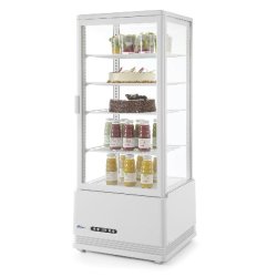 Vitrines de table grand modèle, 98 litres - blanc - 233665