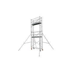 Echafaudage roulant en aluminium - Hauteur de travail jusqu'à 9.90 m, Longueur plancher 2.05 m - Réf. AG00438 - DUARIB