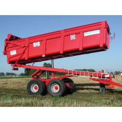 Remorque agricole semi-élévatrice B180BV - Delaplace - Charge 18 tonnes - Sécurité flèche & béquille hydraulique