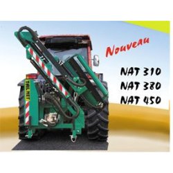 Série NAT - Broyeur d'accotement Tail'net - Puissance hydraulique 24 à 32 CV - Avec double sens de rotation et réservoir 80L
