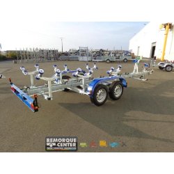 Porte bateau - Remorque cassante - Sun Way SW2025M16 - PTAC : 2500Kg - 2 essieux