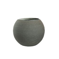 Vase En Résine Pour Plantes D'Intérieur Et D'Extérieur, Design Sphère Ronde D.40X33H Botticelli Vert - vert plastique 8056157808985