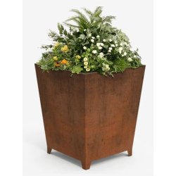 Jardinière en tôle d’acier Corten - Modèle Ner UM1204 - Durable et sans entretien