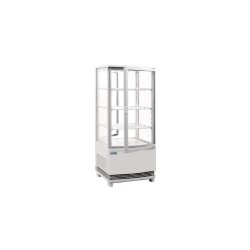 Vitrine positive 86 Litres, 2 portes vitrées incurvées, blanche, 180 W, 220 V - MONO