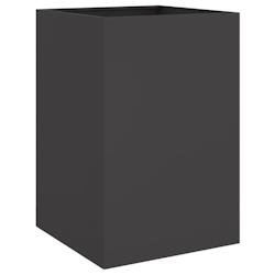Helloshop26 - Jardinière bac lit surélevé plantes fleurs terrasse jardin 52 x 48 x 75 cm acier noir 02_0037685 - noir acier 3000217864409