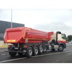 Mid-Line - Bennes rondes robustes Forez Bennes - PTAC 38t / PTRA 44t - 5 essieux - Caisse 23m3
